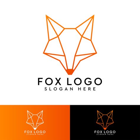 Fox Abstract, Fox Logo Design, Fox Graphic, Fox Logo, Organic Logo, Fox Design, Modern Logo Design, Men Jewelry, White Fox