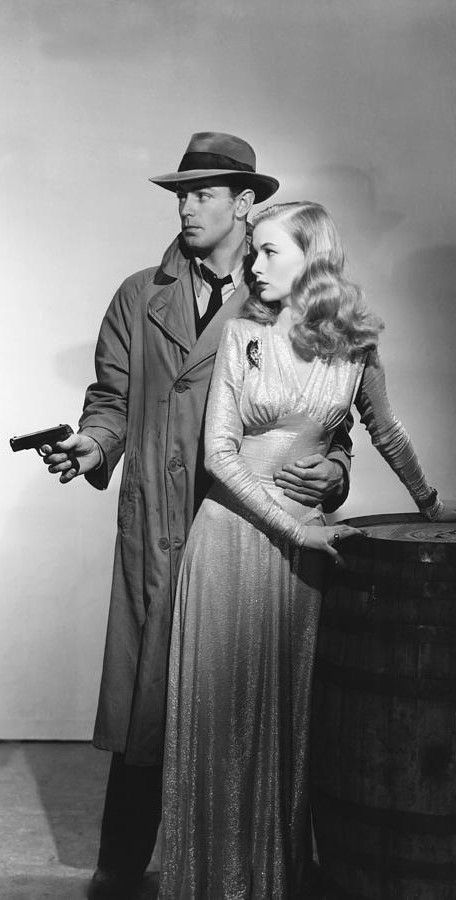 Film Noir Photography, Classic Film Noir, Noir Detective, Detective Aesthetic, Vintage Hollywood Glamour, Noir Movie, Veronica Lake, Couple Poses Reference, I Love Cinema