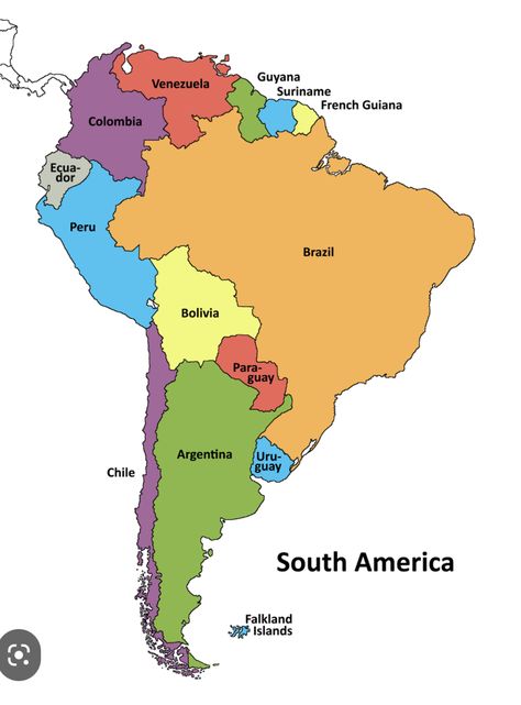 Making A Map, Latin America Map, South America Continent, Central America Map, Map Of South America, Easy Reader Books, Preschool Charts, South America Map, Geography Map