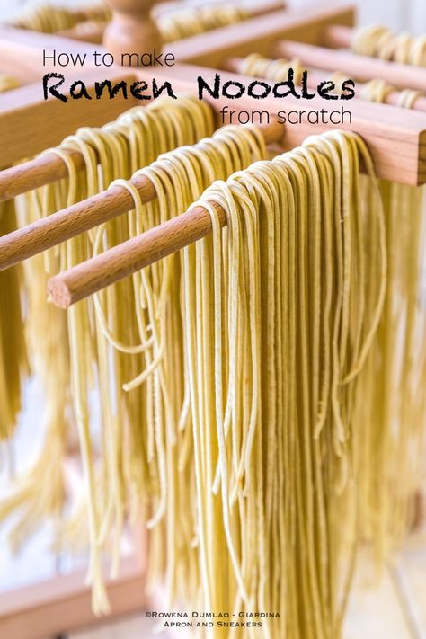 Ramen Noodles From Scratch, Ramen From Scratch, Make Ramen Noodles, Noodles From Scratch, Homemade Ramen Noodles, Noodle Recipes Homemade, Traveling In Italy, Homemade Pasta Recipe, How To Make Ramen