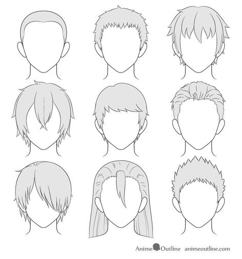 Male Anatomy Step By Step, How To Draw Male Hairstyles, Draw Hairstyles Men, Easy Hairstyles Drawing Step By Step, Anime Men Hairstyles Reference, Anime Hair Reference Men, How To Draw Fluffy Hair Guys Step By Step, Manga Hair Boy, How To Draw Hair Male Step By Step