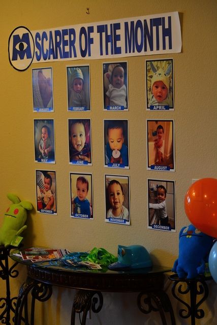 Monster inc Birthday Party Ideas | Dylan's favorite movies are monsters Inc, ice age and turbo. Which will I choose... Monster Inc Birthday Party Ideas, Monster Inc Birthday Party, Monster University Party, Pixar Party, Monsters Inc Baby, 4de Verjaardag, Monster 1st Birthdays, Monster Inc Birthday, Monster Birthday Parties