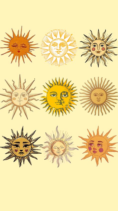 sun 𖤓𖤓𖤓 Luna Tattoo, Sunshine Tattoo, Sun Painting, Art Basics, Simple Phone Wallpapers, Sun Tattoo, Sun Art, Iphone Background Wallpaper, Art Collage Wall