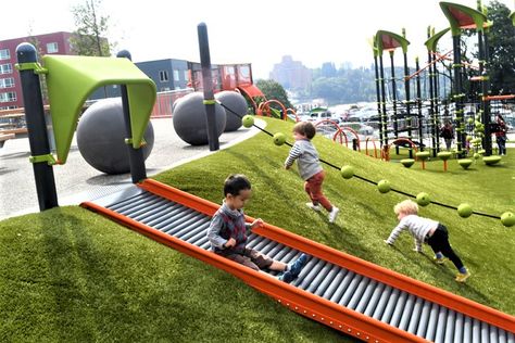 Playgrounds Architecture, Cool Playgrounds, Terrace Park, Daycare Design, Kids Indoor Playground, Diy Playground, Play Ground, Children Park, Desain Lanskap