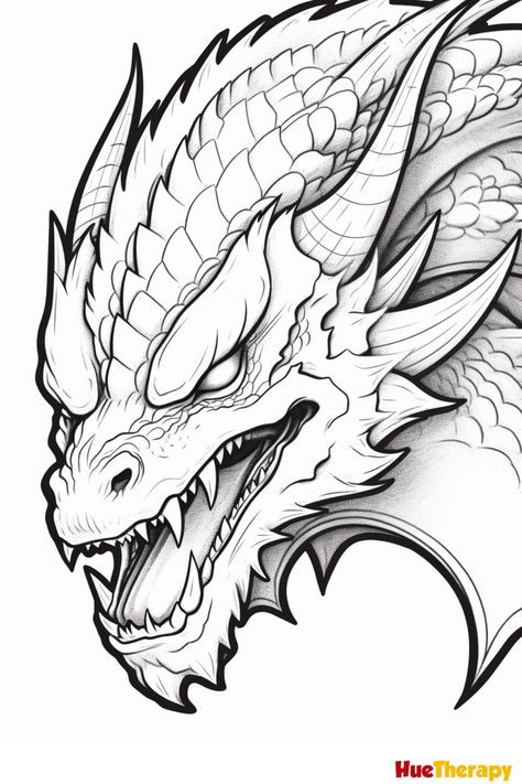 14 Free Printable Dragon Coloring Pages for Kids Dragon Tattoo Drawing, Dragon Coloring, Farm Animal Coloring Pages, Kids Coloring Pages, Dragon Coloring Page, Dragon Sketch, Adult Coloring Designs, Princess Coloring Pages, Free Adult Coloring Pages