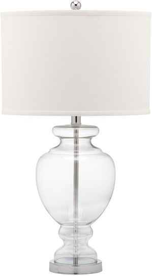 Safavieh Morocco Glass Lamp in Clear Clear Table Lamp, Clear Glass Table Lamp, Clear Glass Lamps, Clear Glass Table, Cottage Style Interiors, Salon Living Room, Colored Glass Vases, Clear Vase, Table Lamp Set