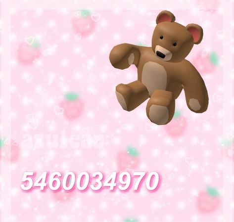 Roblox Picture Id, Bloxburg Accessories, Roblox Picture Id Codes, Accessory Codes, Accessories Codes, Roblox Wallpaper, Bear Background, Roblox Accessories, Bloxburg Interior