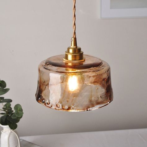 1-Light Suspended Lighting Fixture Rustic Dining Room Pendant Lamp with Round Amber Alabaster Glass Shade in Brass Copper Fixture, Rustic Light Fixtures, Dining Room Pendant, Classic Lighting, Suspended Lighting, Copper Lamps, Rustic Dining Room, Copper Lighting, Brass Pendant Light