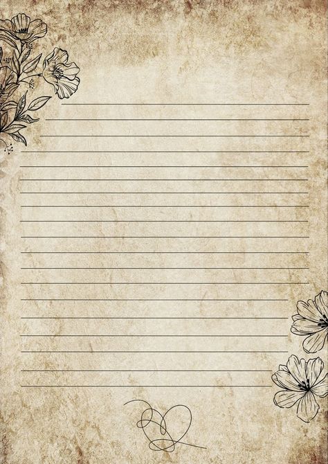 Background For Letters Aesthetic, Aesthetic Scrapbook Paper, Cute Letter Templates Printable, Vintage Design For Project, Cute Paper Design, Aesthetic Letter Background, Note Background Aesthetic, Letter Paper Printable Aesthetic, Love Letter Background Paper