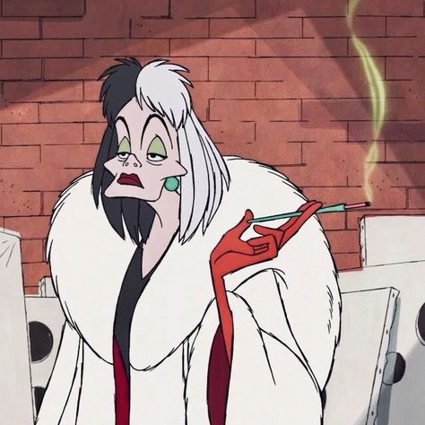 Cruella De Vil “One Hundred and One Dalmatians “ (Buena Vista 1961) 101 Kiskutya, Image Princesse Disney, Vintage Cartoons, Cruella Deville, 디즈니 캐릭터, Desen Anime, Photographie Inspo, Cartoon Profile Pictures, American Dad