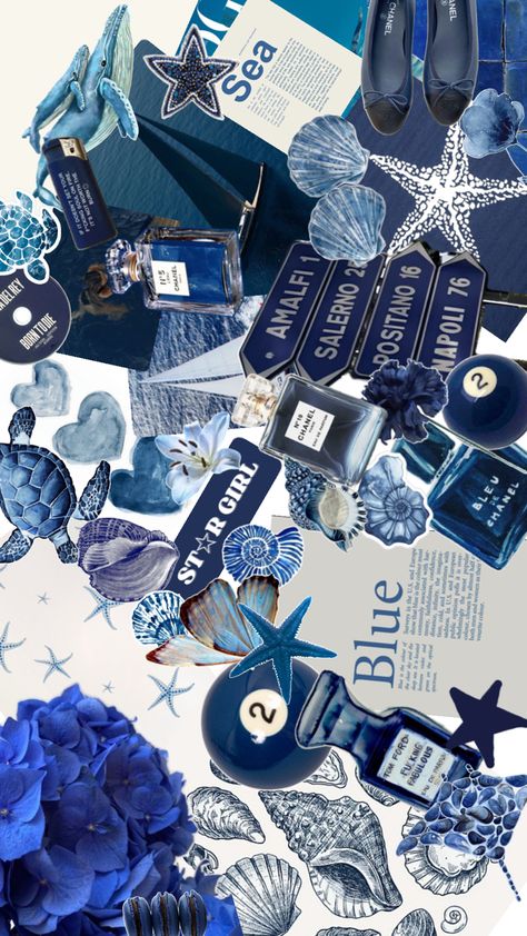 Navy Blue Collage, Navy Blue Wallpaper, Blue Collage, Cute Summer Wallpapers, Cute Laptop Wallpaper, Desktop Wallpaper Art, Navy Wallpaper, Blue Poster, Aesthetic Desktop Wallpaper