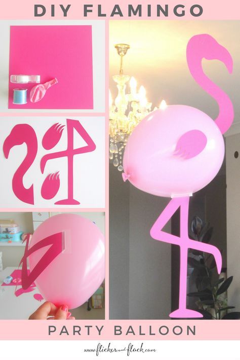 Time to Flamingle with this DIY Flamingo Party Balloon - free printable template ready to download. Diy Flamingo, Flamingle Party, Flamingo Balloons, Pink Flamingo Party, Flamingo Themed Party, Flamingo Craft, Flamingo Baby Shower, Ballon Party, Aloha Party