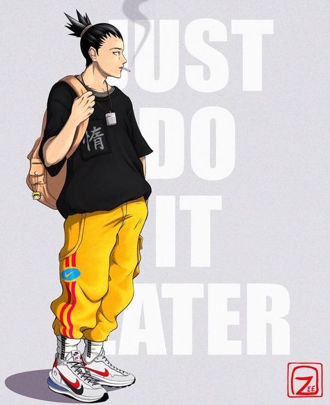 Anime Hypebeast, Hypebeast Anime, Just Do It Later, Dope Cartoons, Best Naruto Wallpapers, Paid Promotion, Anime Streetwear, Naruto Fan Art, Japon Illustration