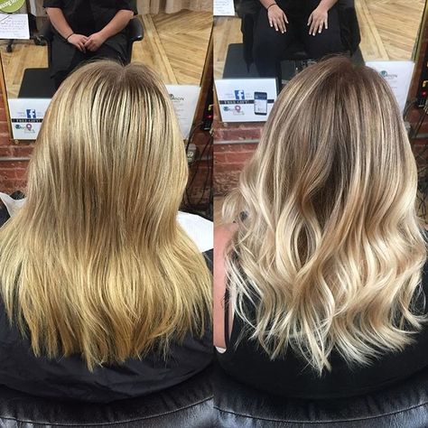 Balayage before and after Balayage Before And After, Before And After Haircut, Brown Hair Balayage, Popular Haircuts, Ombre Balayage, Medium Hair Cuts, Blonde Balayage, Hair Colour, Hair Dos