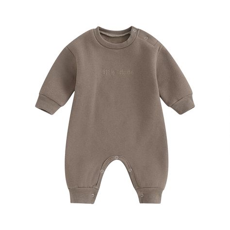 PRICES MAY VARY. MATERIAL: Cotton blend baby sweatshirt, baby boy winter outfits, soft texture, warm fleece lining, preferred material, cozy and comfortable, neutral warm baby boy sweatshirt romper, baby fall clothes for boys DESIGN: Cute baby boy clothes, newborn sweatshirt, crewneck sweatshirt romper, sherpa pullover, bubble romper for baby boys, long sleeve thick sweater jumpsuit, fleece onesie oversized bodysuit with pocket, snap button, boutique fall winter clothing for baby boy SIZE: Overs Baby Boy Outfits Stylish, Formal Boys Outfit, Fleece Jumpsuit, Stylish Baby Boy Outfits, Baby Boy Fall Outfits, Stylish Baby Boy, Jumpsuit Winter, Boys Winter Clothes, Baby Boy Winter Outfits