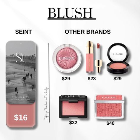 I’m always asked is SEINT expensive, as a cheap, off brand sister myself.. I honestly say, your first order CAN be if you’re replacing all of your current makeup or starting from scratch! With that being said once that first order is placed, you only need to spend what you need when you need it, most of what is only $16. Take a look at SEINTs price point vs. other high end brands prices! It’s honestly mind blowing! Do you see your current makeup products? Imagine saving all that money, havi... Makeup Shades, Off Brand, High End Brands, High End Products, Cream Makeup, Favorite Skincare Products, High End Makeup, Affordable Makeup, Festival Makeup