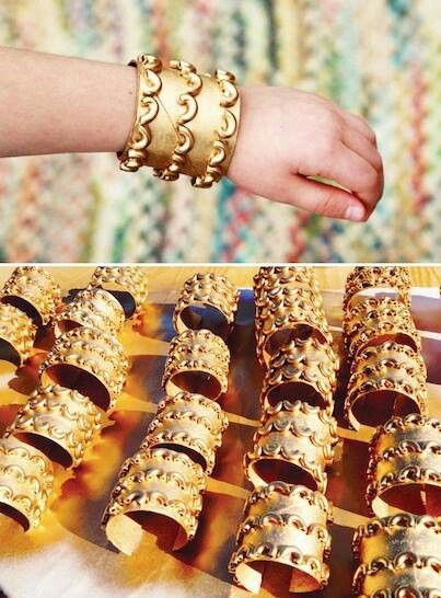 week 11: Byzantine style cuff. Princess Jasmine Birthday Party, Egyptian Party, Aladdin Party, Jasmine Party, Princess Jasmine Birthday, Starověký Egypt, Egiptul Antic, Jasmine Birthday, World Thinking Day