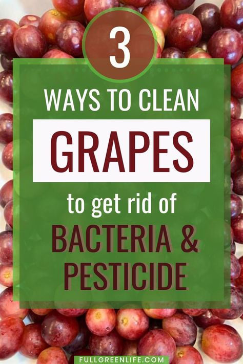 How To Wash Grapes, Clean Grapes, Wash Grapes, How To Store Grapes, Fruit And Vegetable Wash, Grape Recipes, Fruit And Vegetable Storage, Green Grapes, Green Life