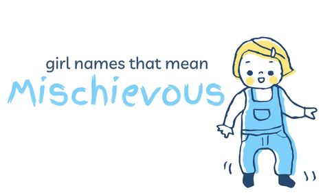 From Chanda to Matilda, each of these girl names that mean mischievous is delightful and feminine. Take a look! #girlnames #babynames Names That Mean Mischief, E Baby Girl Names, Pixie Names, L Baby Girl Names, M Baby Girl Names, Classic Girls Names, Boy Middle Names, Boy Name Meanings, Names Meaning