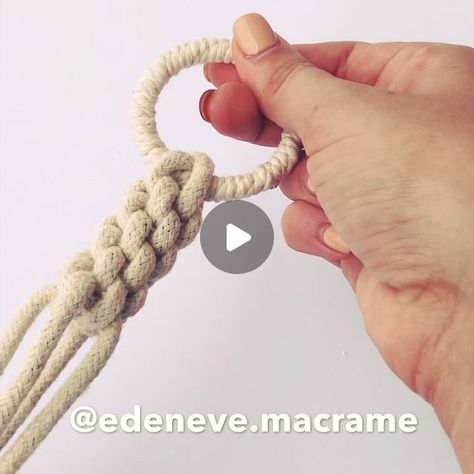 9,583 likes, 79 comments - edeneve.macrame dňa November 5, 2018: "✨➰HOW TO TIE A CHINESE CROWN KNOT ➰✨ The Chinese Crown Knot is a decorative knot, and a great alternative to the wrapped knot for beginning plant hangers. The single cords shown in the video can also be replaced with groups of several cords. We have tied a single Chinese Crown Knot in the first slide, however repeated the knot three more times to show the finished result at the end of the tutorial. Please watch on and/or refer ... Chinese Crown, Crown Knot, Decorative Knots, Macrame Supplies, Modern Crafts, Macrame Knot, Macrame Plant Hangers, Plant Hangers, Modern Macrame