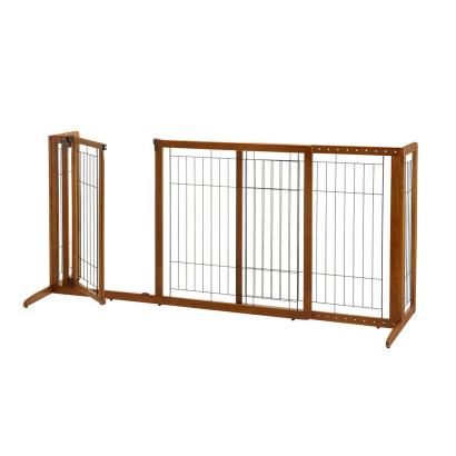 Pet Gate With Door, Freestanding Dog Gate, Wooden Pet Gate, Freestanding Pet Gate, Dog Barrier, Dog Playpen, Pet Kennels, Indoor Pets, Dog Gate