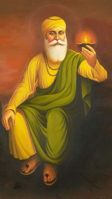 Instagram Reels Aesthetic, Shabad Gurbani, Guru Nanak Photo, Guru Nanak Wallpaper, Guru Nanak Dev Ji, Spiritual Pictures, Actors Illustration, Guru Nanak Jayanti, Baby Print Art