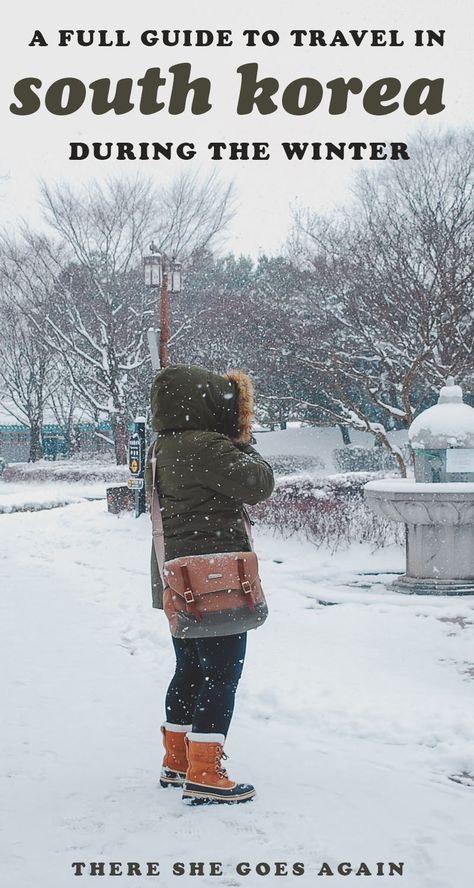 A Guide to Winter in Korea: Survival Tips | There She Goes Again Winter Outfits South Korea, Winter Outfits In Korea Seoul, South Korea In December, Korea Winter Fashion Seoul, Korea In December, South Korea In Winter, Seoul In December, Winter Outfits In Korea, Seoul Winter Fashion