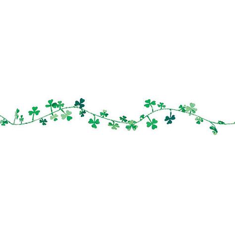 Shamrocks Wire Garland Irish Shamrock Tattoo, Shamrock Tattoos, Celtic Shamrock, Irish Leprechaun, Tinsel Garland, St Patrick's Day Decorations, Halloween Costume Shop, Personalized Party Favors, Kids Party Supplies