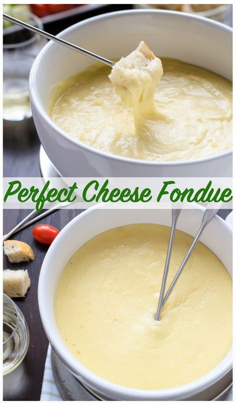 Easy Cheese Fondue! A classic cheese fondue recipe, what to use for fondue dippers, and how to make the perfect cheese fondue every time. Includes Swiss cheese fondue with gruyere, beer cheese fondue with cheddar, and a non-alcoholic fondue option. #cheesefondue #wellplated #recipe #easy Alcohol Free Cheese Fondue, Wine Fondue Recipes, White Cheddar Fondue, Slow Cooker Cheese Fondue, Cheese Fondue Without Alcohol, Simple Cheese Fondue Recipe, Cheese Fondue With Wine, Easy Cheese Fondue Recipes 3 Ingredients, Brie Fondue Recipes