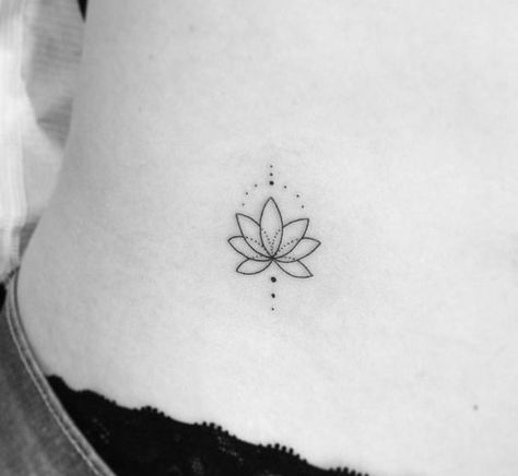 40+ Scintillating Lotus Tattoos that will evoke the Purity in you - Blurmark Lotusblume Tattoo, Small Lotus Tattoo, Water Lily Tattoos, Small Girl Tattoos, Inspiration Tattoos, Lotus Tattoo, Subtle Tattoos, Flower Tattoo Designs, Little Tattoos