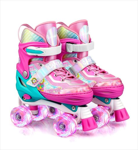 ADJUSTABLE CHILDREN BEGINNER OUTDOOR ADVANCE Roller Skates For Kids, Skateboarding Protective Gear, Light Up Roller Skates, Baby Play Areas, Kids Roller Skates, Kids Skates, Roller Skate Shoes, Cute School Stationary, Rainbow Shoes