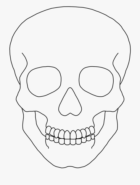 Skeleton Art Head, Skeleton Face Drawing Easy, Outline Sketches Line Drawings, Easy Drawings Outline, Skeleton Line Art Simple, Skull Line Art Simple, Skeleton Outline Drawing, Skeleton Drawing Head, Cartoon Skull Art