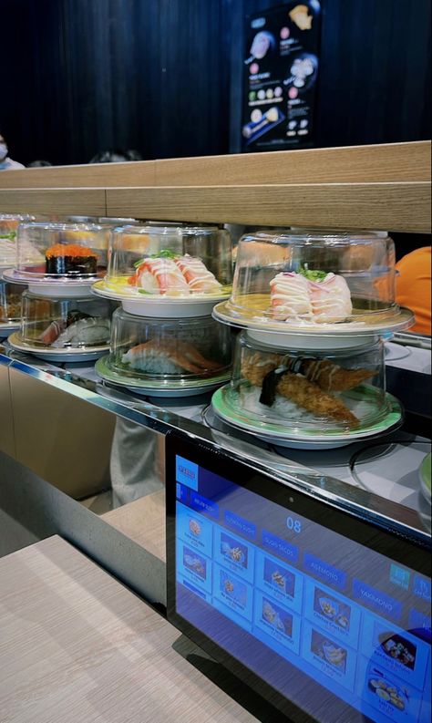 sushi train 🍣 Train Restaurant, Sushi Train, Visual Board, Restaurant Design, Ideas Style, Home Ideas, Restaurant, Style Inspiration, Train