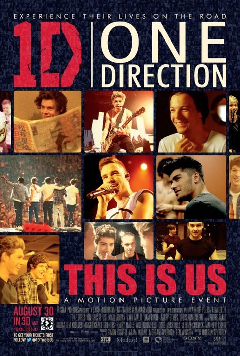 One Direction This Is Us movie poster 3d Cinema, This Is Us Movie, Sa Pa, Living On The Road, Monsters University, I Love One Direction, 1 Direction, Talent Show, Zayn Malik