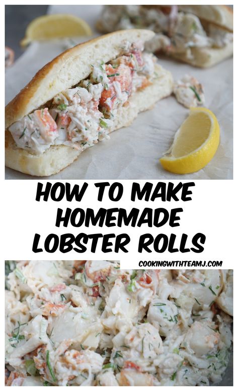 Lobster Toast Recipe, Canned Lobster Recipes, Easy Lobster Roll Recipe, Homemade Lobster Roll, Lobster Leftovers Recipe, Leftover Lobster Recipes, Leftover Lobster, Lobster Rolls Recipe, Bread Inspiration