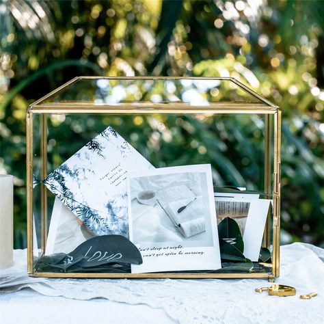 Wedding Glass Card Box | NCYPgarden