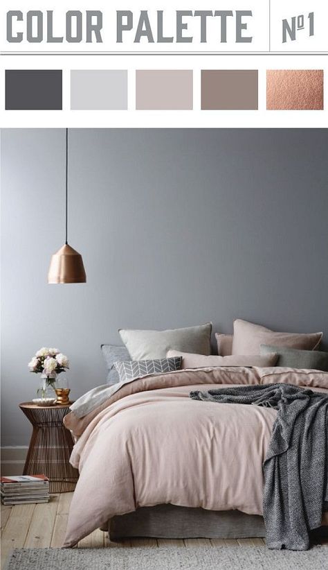 Bedroom Color Palette. Copper and muted colors in bedroom results in a winner color palette. #Bedroom #Colorpalette #mutedcolors Wiley Valentine Norwegian Bedroom, Best Bedroom Colors, Bedroom Colour Palette, Dream Bedroom, Bedroom Colors, Design Case, Room Colors, My New Room, Home Fashion