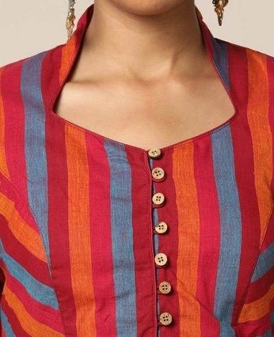 Trendy 50 Kurti Neck Designs For Front (2021) Short Kurti Designs Latest, Collar Kurti Design, Chudi Neck Designs, Chudidhar Neck Designs, Salwar Neck Designs, Churidar Neck Designs, Churidar Designs, Designer Kurti Patterns, Neck Designs For Suits