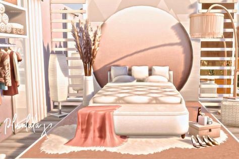 Sims4 Builds, Blush Pink Bedroom, Sims House Design, Los Sims, Sims 4 Build, Pink Bedroom, My Pinterest, Sims House, The Sims4