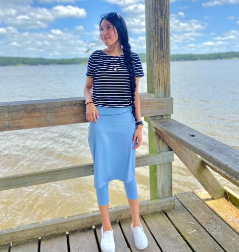 https://www.pkccollection.com/collections/athleisure/products/copy-of-lennox-skirt-in-dusty-blue 

^ link to the skirt ☺️ Cute Modest Summer Outfits, Athletic Skirt Outfit, Summer Outfits Athletic, Modest Workout Clothes, Christian Outfits, Modest Workout, Modest Activewear, Athletic Skirts, Modest Outfit Ideas