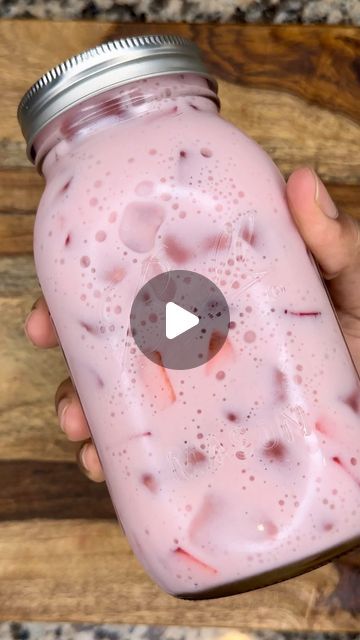 Marquis 😈 on Instagram: "Creamy Strawberry Agua Fresca   Ingredients:  2 1/2 lb. Strawberries, hulled (reserve 1/2 lb.) 3 c. Water 4 c. Milk 1 can (14.5 oz.) Sweetened Condensed Milk Ice, for serving   Instructions:   Rinse, and hull 2 pounds of strawberries. Dice, and reserve remaining half pound for garnish.   To blender, add 2 pounds of strawberries, and 3 cups of water. Blend until smooth. Pour blended strawberries through a wire mesh strainer, set aside.   To a pitcher, combine condensed milk, milk, blended strawberry purée and the remaining half pound of strawberries. Mix, until everything is incorporated.   Chill for 1-2 hours. Serve over ice, enjoy!   #aguafresca #mexicanfood" Fresh Strawberry Milk, Strawberries And Condensed Milk, How To Make Strawberry Juice, Strawberry Puree Recipe For Drinks, Strawberry Drinks Non Alcoholic, Agua Fresca Strawberry, Strawberry Agua Fresca Recipe, Strawberry Milk Drink, Strawberry Agua Fresca