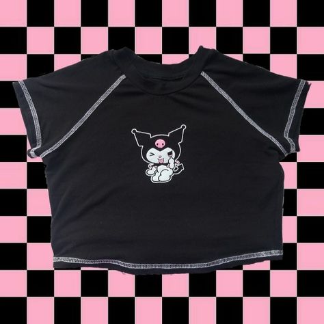 Kuromi Crop Top, Crop Top, Crop Tops, Sweatshirts, Women's Top, T Shirt, Quick Saves, Black