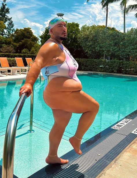 Body-Positive Queer Model Defies the Stigma Around Plus-Size Bodies, Posing in One-Piece Swimsuits and Bikinis Fat People In Bikinis, Model Interview, Chic Office Wear, Swimsuits Photoshoot, Becoming A Model, Best Swimsuits, Body Positive, Plus Size Swimsuits, Eco Friendly Fashion