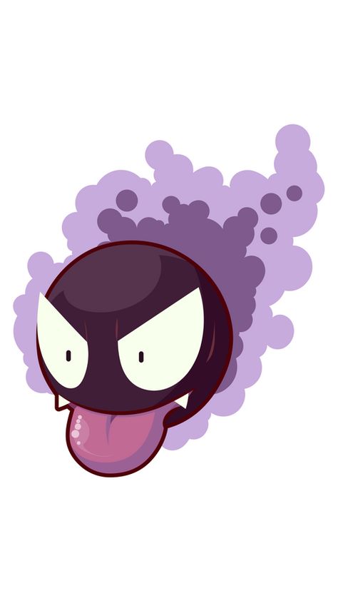 Gastly Pokemon Art, Halloween Playground, Pokémon Sleeve, Gengar Aesthetic, Pokemon Ghost Type, Poison Type Pokemon, All Pokemon Types, Poison Pokemon, Pokemon Types