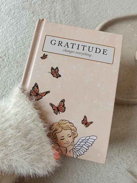 Gratitude Journal Gratitude Journal Aesthetic, Aesthetic Gratitude, Journaling Gratitude, Gratitude Changes Everything, Angel Wings Illustration, The Journey Quotes, Minds Journal Quotes, Ruled Paper, Daily Gratitude