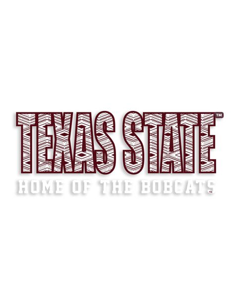 This tribal decal will show everyone that Texas State is the home of the BOBCATS! Grab your TXST friend and you one today! Texas State Bobcats, Texas State University, Texas State, State University, Home Gifts, Digital Marketing, Texas, University