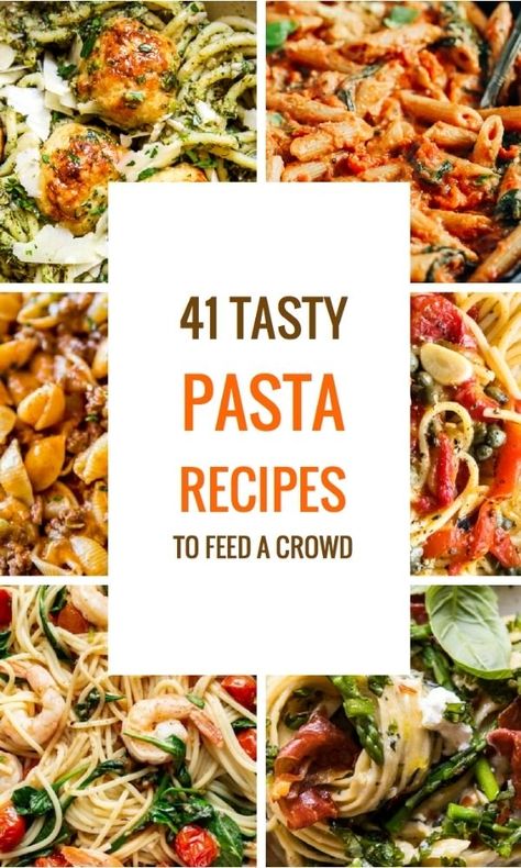 Pasta Recipes For A Crowd, Tasty Pasta Recipes, Recipes To Feed A Crowd, Recipes Chili, Pasta Bread, Breakfast Sausage Recipes, Sausage Pasta Recipes, Best Pasta Dishes, Spinach And Ricotta