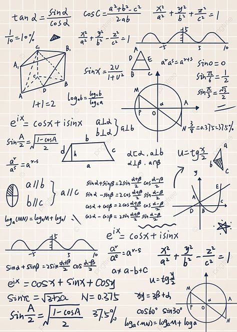 Maths Formulas Wallpaper, Math Wallpaper, The Mysterious Benedict Society, Geometry Formulas, Biology Revision, Scientific Drawing, Studera Motivation, Maths Paper, Repetitive Pattern