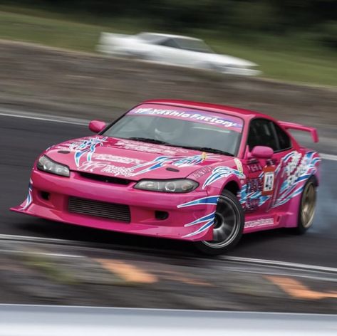 Pink silvia s15 Pink S15 Silvia, Cars Tokyo Drift, Pink Jdm Cars, Pink Drift Car, Car Tokyo Drift, Japan Drift Cars, Pink Sports Cars, Carros Drift, Tokyo Cars