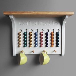 Nespresso Pod Holder, Nespresso Capsule Holder, Nespresso Coffee Pods, Coffee Capsule Holder, Oak Shelf, Espresso Pods, Nespresso Pods, Capsule Holder, Coffee Pod Holder